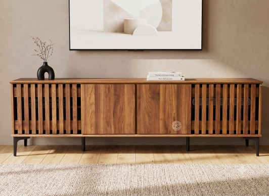 Hazel 03 Entertainment Unit 1.8M In Washed Walnut
