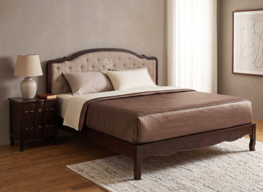 Louis King Size Bed + 2 Bedside Cabinets