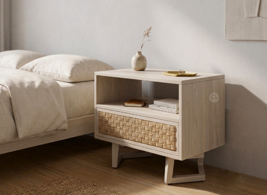 Weave 1 Drawer Bedside Cabinet