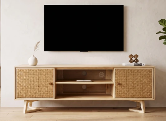 Weave 2 Door Tv Cabinet 