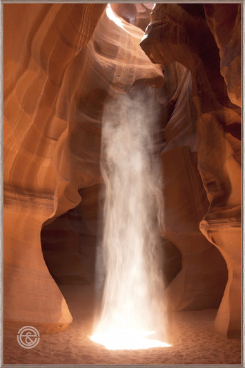 Tempered Glass Wall Art - Canyon Rays - BE1089-1(80X120)CM