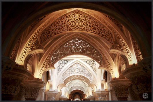 Tempered Glass Wall Art - Magnificent Arches - EC6045(120X80)CM