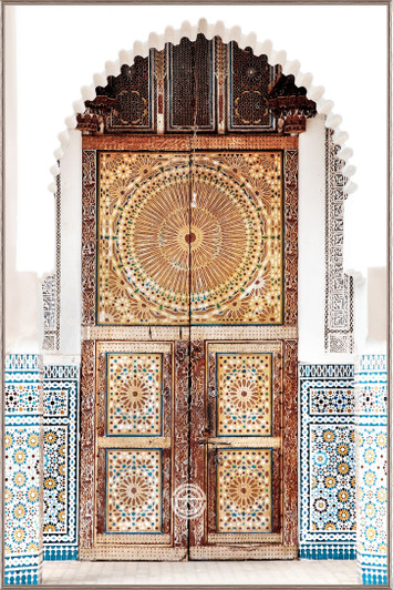 Tempered Glass Wall Art - Moroccan Doorway - EC6087-1(80X120)CM