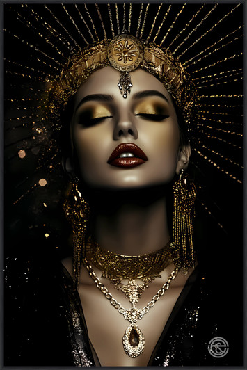Tempered Glass Wall Art - Diva - RF3703(80X120)CM