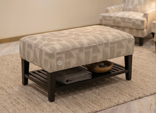 Greer Ottoman In Garner Barley 