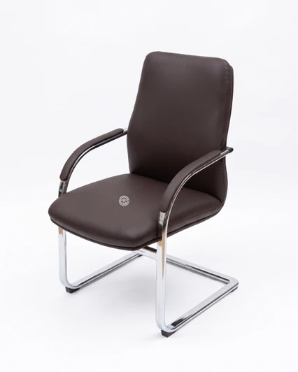 Visitors Chair C2216 in Brown 1A-3072 Leather