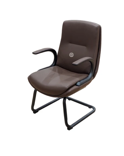 Visitors Chair A2561-12 in Brown PU