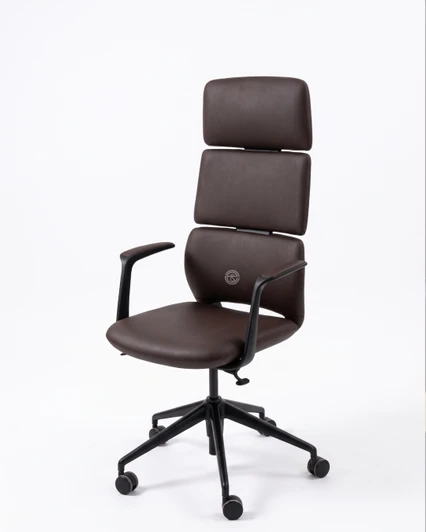 HB Chair FK013-A12 in Brown 1A-3072 Leather