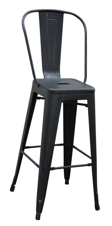 Bistro Metal Bar Chair in Various Colours 