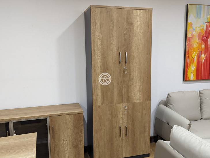 Coney 4 Wooden Doors Cabinet In MC02/Grey 