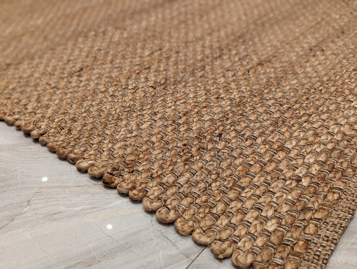 Braided Shuttle Weave Dhurrie -(MH-3504) Natural - 1.6m X 2.3m