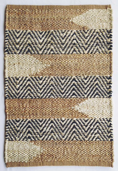 Jute Panja Weave Durrie With Hamming - MH-11205 - 1.6 X 2.3-OUT OF STOCK