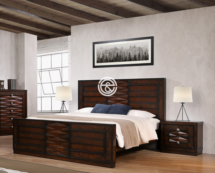 Vistania Queen Bed in Antique Sinari-OUT OF STOCK