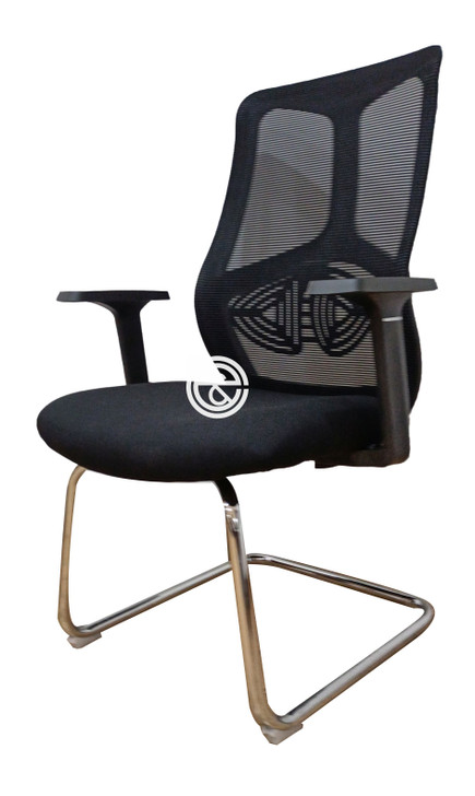 Visitors Chair HT-7069D In Black