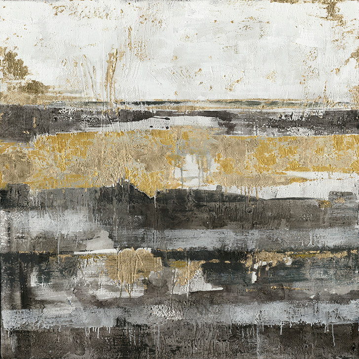 Grey Gold Abstract (H0009)