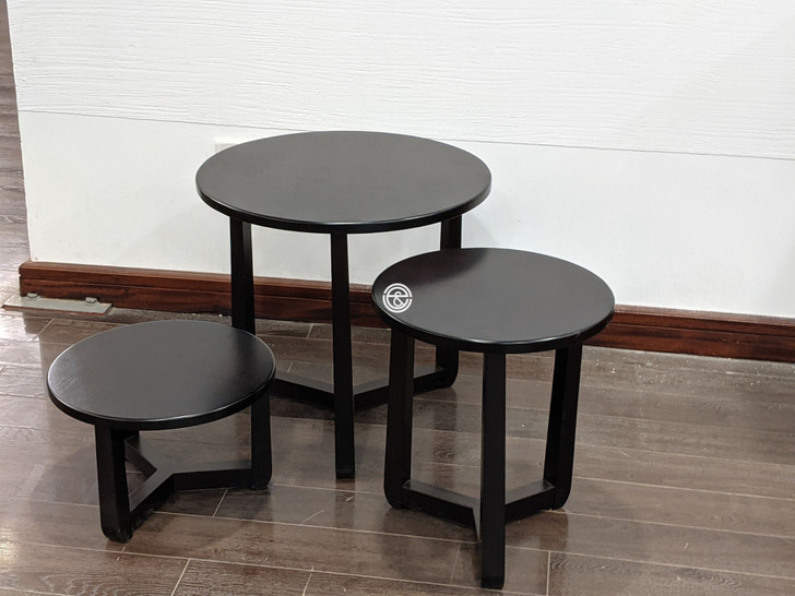 YG3608 Nest of Stools In Cappuccino Colour-OUT OF STOCK