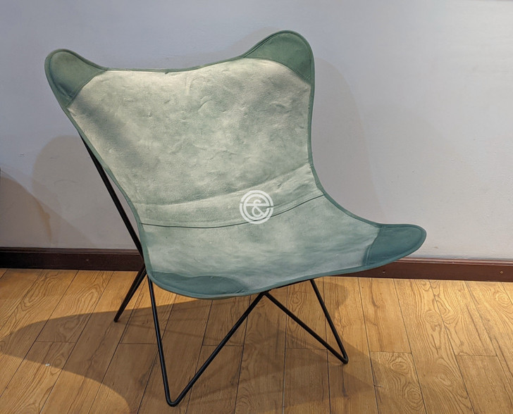 Butterfly Chair In Canvas - Green