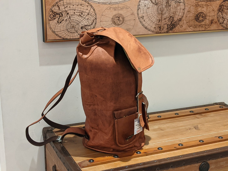 Vintage Leather Backpack 