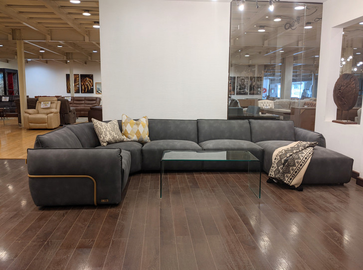 Kensington L- Shaped Sofa in Gray