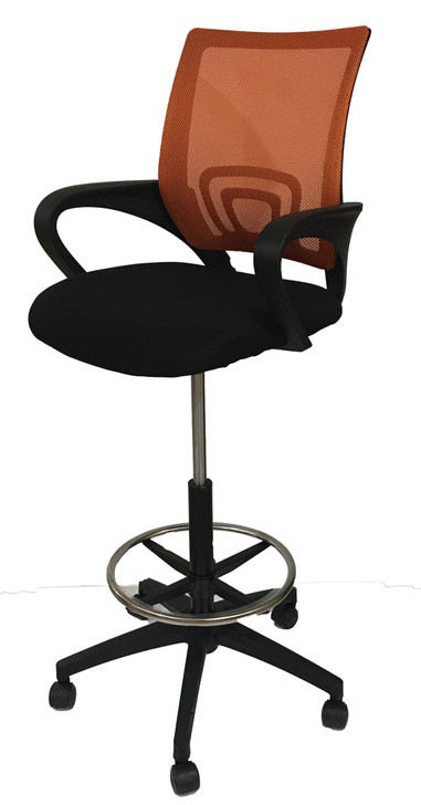 Draughtsmans Chair HT-750BCC In Orange