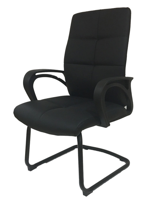 Visitors Chair SP-979D In Black PU-OUT OF STOCK