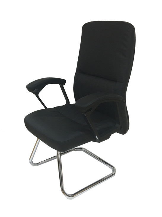 Visitors Chair SP-973D In Black PU-OUT OF STOCK