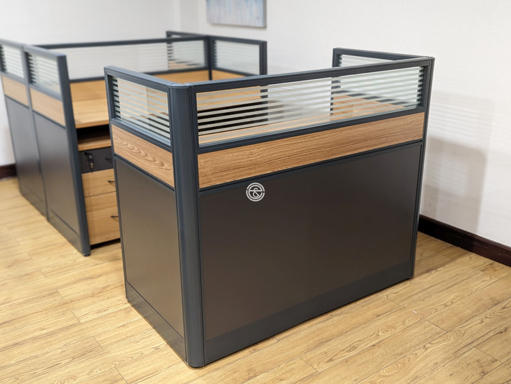 1 Way Workstation 1.2m x 0.6m in Brown 