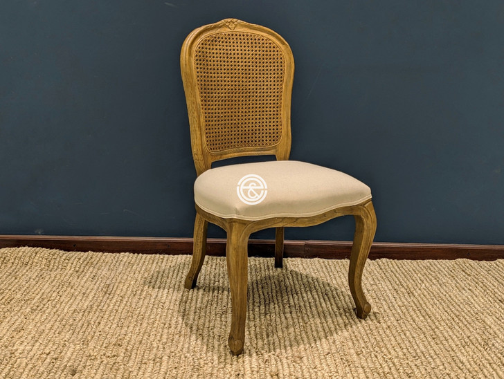 Forté Bistro Chair With Rattan Back (Aged Elm)-OUT OF STOCK