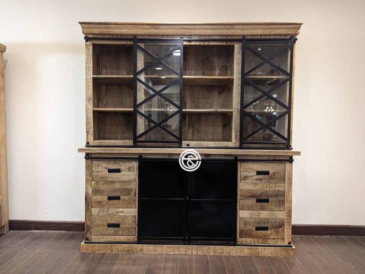 Wooden and Iron two part Sideboard - VA 19