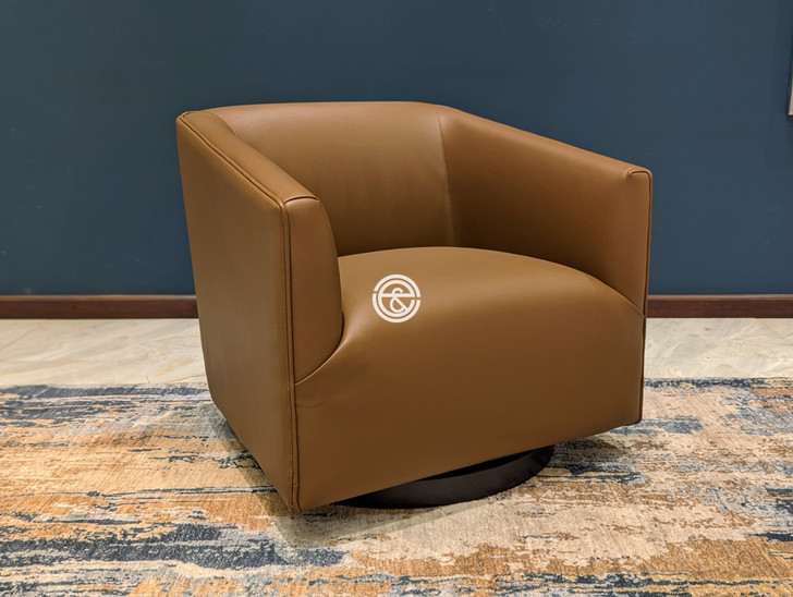 Sterling Swivel Chair in Brown 