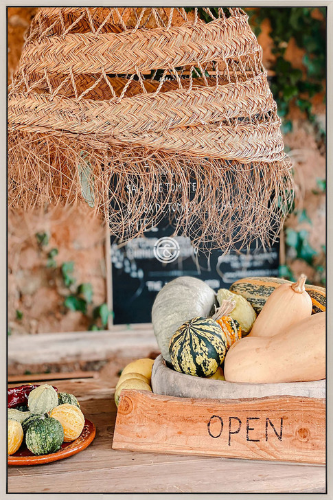 Tempered Glass Wall Art -Autumn Vegetables SK0513-(120X80) CM