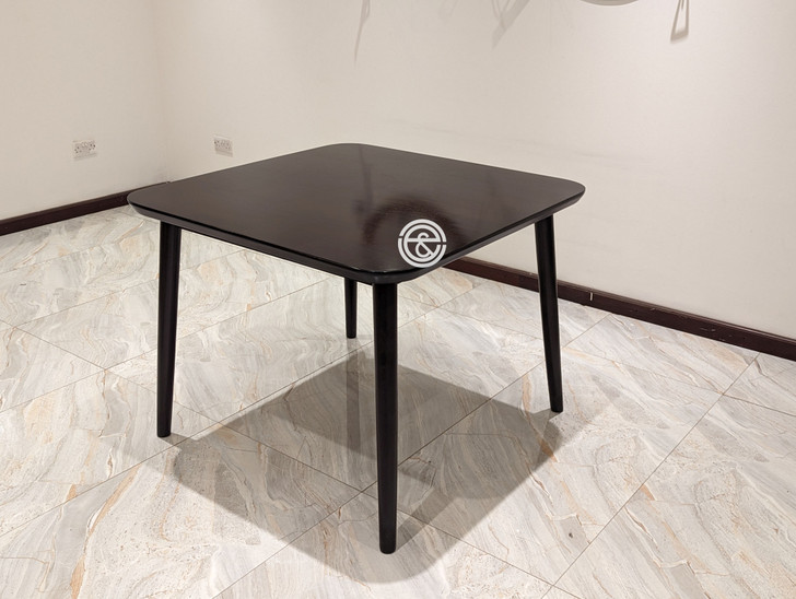 Athens Square Dining Table In Cappuccino Finish