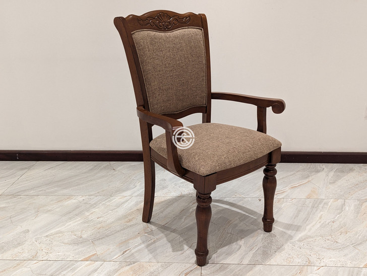 Bernice Dining Chair With Arms (TR Cherry Finish) 