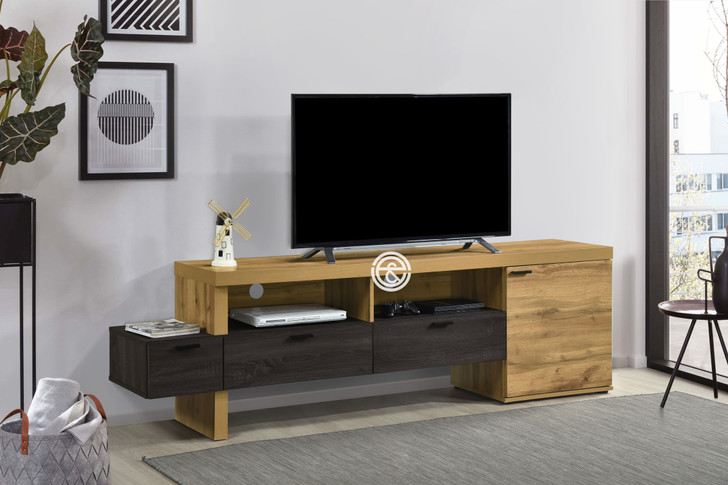 Berlin Entertainment Unit 2.0M (Woton and Canyon Grey Finish)