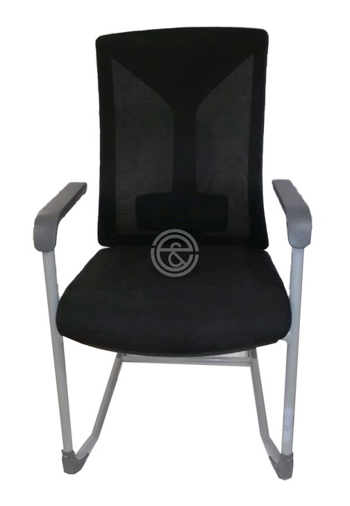 Executive Visitors Chair In Black Mesh - V2222