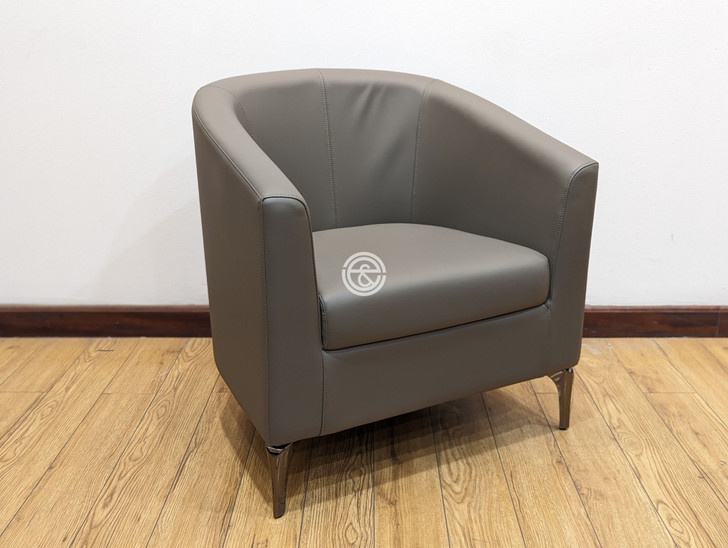 V6151 Reception Chair In Grey PU