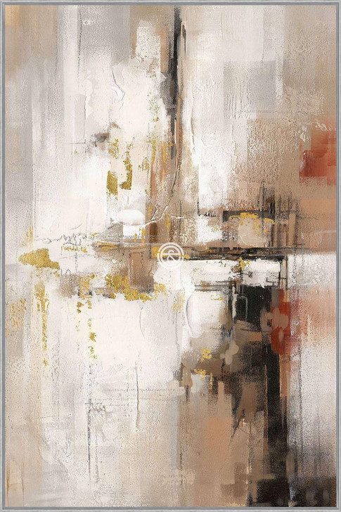 Tempered Glass Wall Art - Hazel Abstract- YAB25053A-(80X120)CM