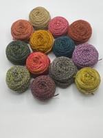 Fourth of July yarn for the Painting Bricks Blanket - this batch would look good with a dark background