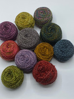 Fourth of July yarn for the Painting Bricks Blanket - this batch would look good with a dark or light background