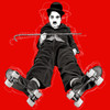 The Timeless Charm of Charlie Chaplin (Red)