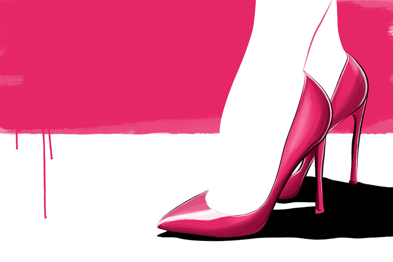 the pink stilettos