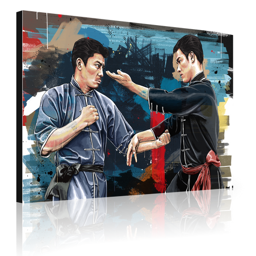 Bruce Lee And Taky Kimura (Canvas)