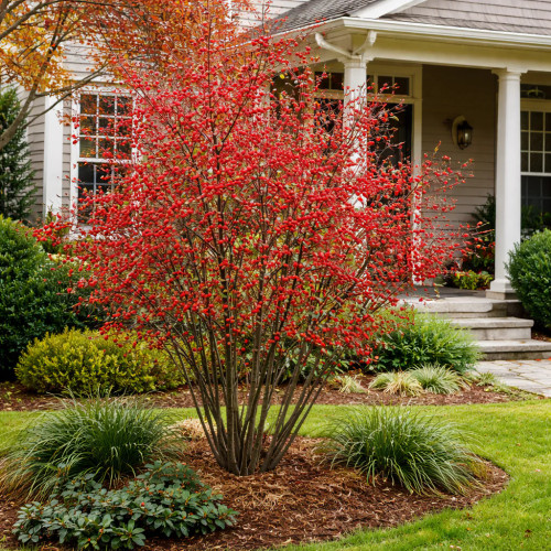 decidious holly shrub