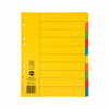 Marbig Indices and Dividers 10 Tab Manilla A4 Extra Wide Brights