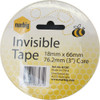 Marbig Invisible Tape 18mm x 66m 76.2mm Core Clear