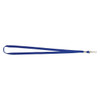 Rexel Flat Style Lanyards with Swivel Clip #9805001 - Pack of 10 Blue | Mega Office Supplies