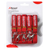 Rexel Pre-Printed Visitor Lanyard Red Pack of 5