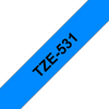 Brother TZe Tape 12mm Black on Blue TZE531