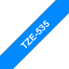 Brother TZe Tape 12mm White on Blue TZE535