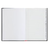 Marbig A5 Notebook with Index 200 Page Red Black